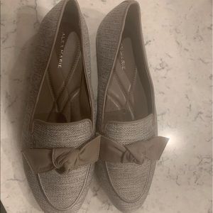 New, never worn, gray loafers. Alex Marie, size 10W